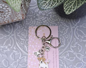 Dog Keyring - Jack Russell.