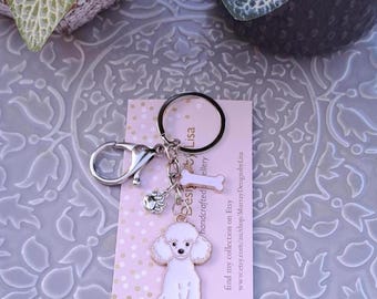 Dog Keyring - Poodle.