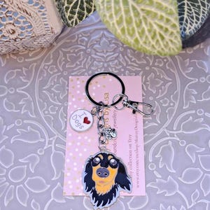 Dog Keyring - Dachshund.