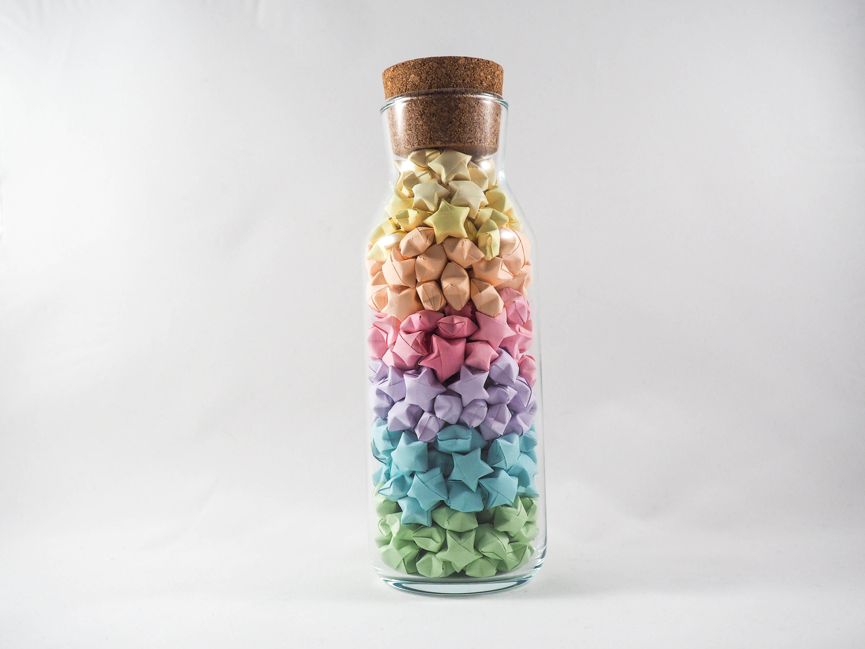 Origami Lucky Stars in the Bottle Etsy