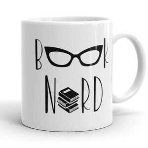Funny Book Lovers Coffee Mug - Book Nerd Coffee Tea Cup for Readers & Bookworms - Ceramic Mug Gift for Teachers, Writers, Editors