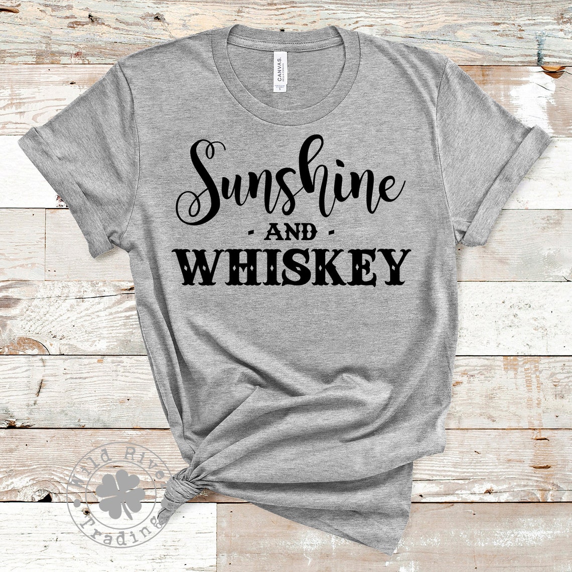 Sunshine and Whiskey Shirt / Fun Drinking Shirt for Whiskey | Etsy