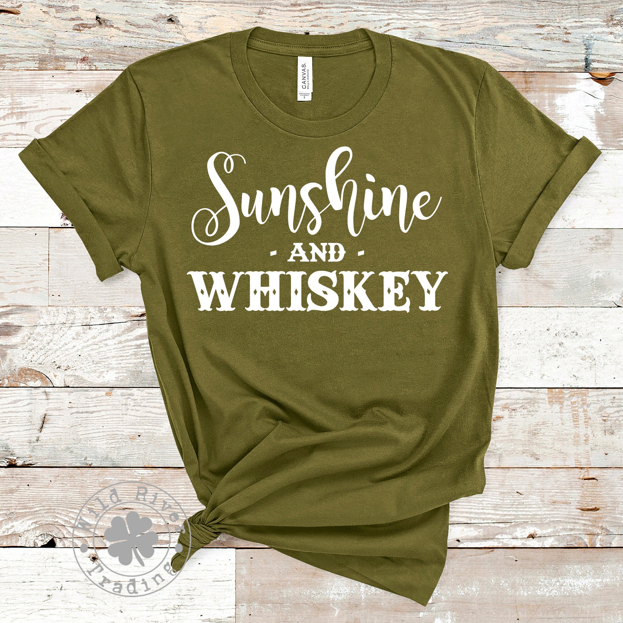 Sunshine and Whiskey Shirt / Fun Drinking Shirt for Whiskey | Etsy