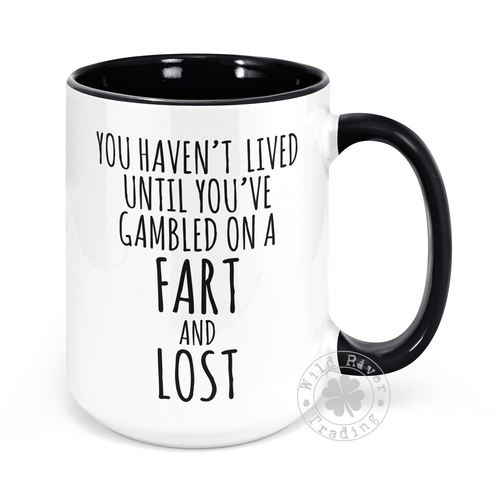 Fart Joke Coffee Mug / Funny Saying Gambled on a Fart Lost Etsy