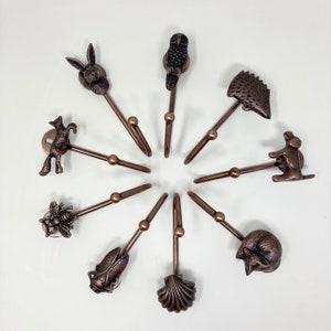 Ganchos de metal de cobre antiguo / Ganchos para colgar toallas / Gancho de hierro / Baño / Dormitorio