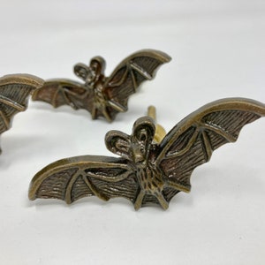 Bat Antique Brass Knob, Animal Knob | Drawer Pull Door Knob Dresser