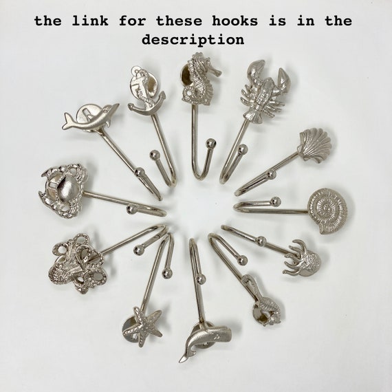 Silver Sealife Marine Nautical Drawer Knobs - Bathroom | Cupboards