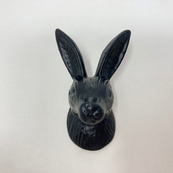 Black Hare Rabbit Drawer Door Pull Knob Animal Handle Kitchen Cupboard Home