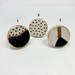 Hand Painted Handmade Ceramic Knobs in Gold Black & White Drawer Pulls, Drawer Knobs Cabinet Knobs and Pulls Unique Decorative
