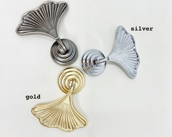 Art Deco-ventilatorknop | Goud | Zilver | Antiek tin | Kledingkast | Keukenvervangingsknop | Meubelknop | Kastknop | Keukendeurknop