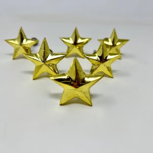 Gold Star Iron Knob, Distressed Metal Drawer Pull