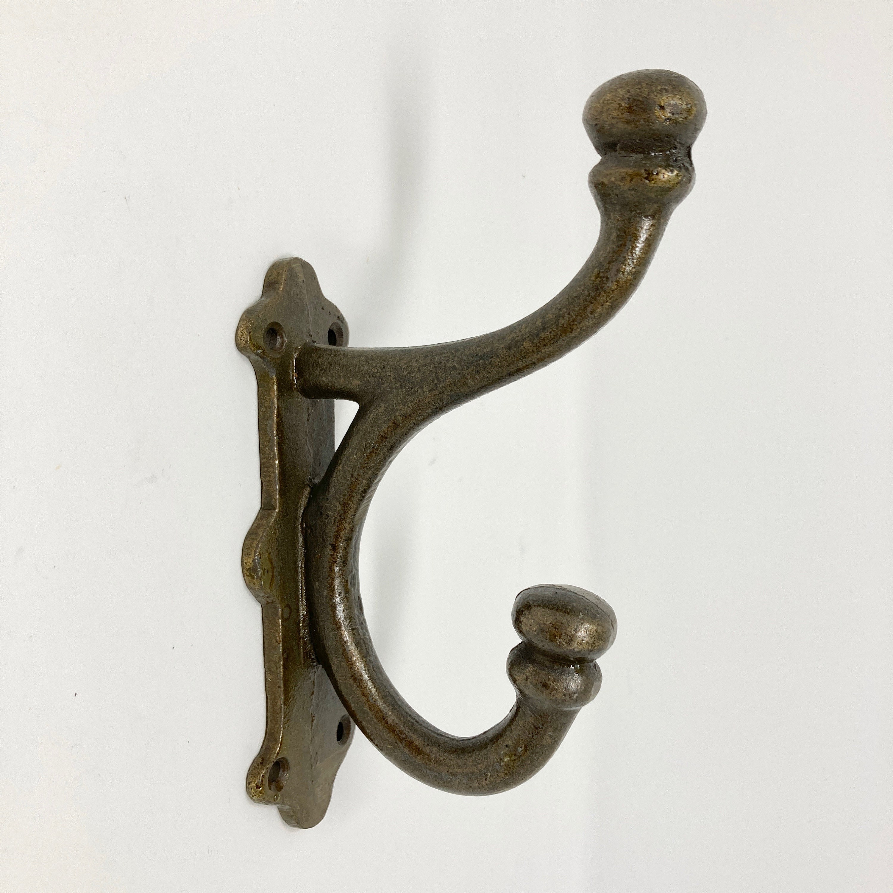 Cast Iron Double Hook Stylish Classic Vintage Metal Coat Hook Etsy