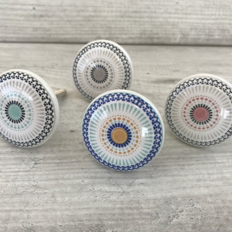 Moroccan Style Ceramic Knobs available in 4 Different Etsy
