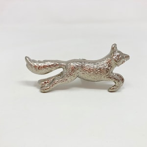 Running Fox Woodland-knop in zilver | Lade Pull Deur Pull Kabinet Keukenkast