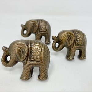 Elephant Knob in Antique Bronze Animal Handle Kitchen Cupboard Home