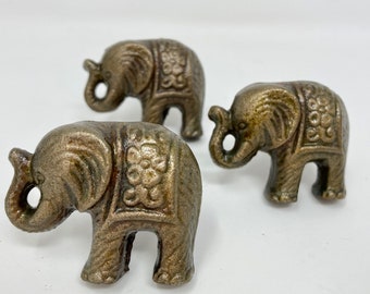 Elephant Knob in Antique Bronze Animal Handle Kitchen Cupboard Home