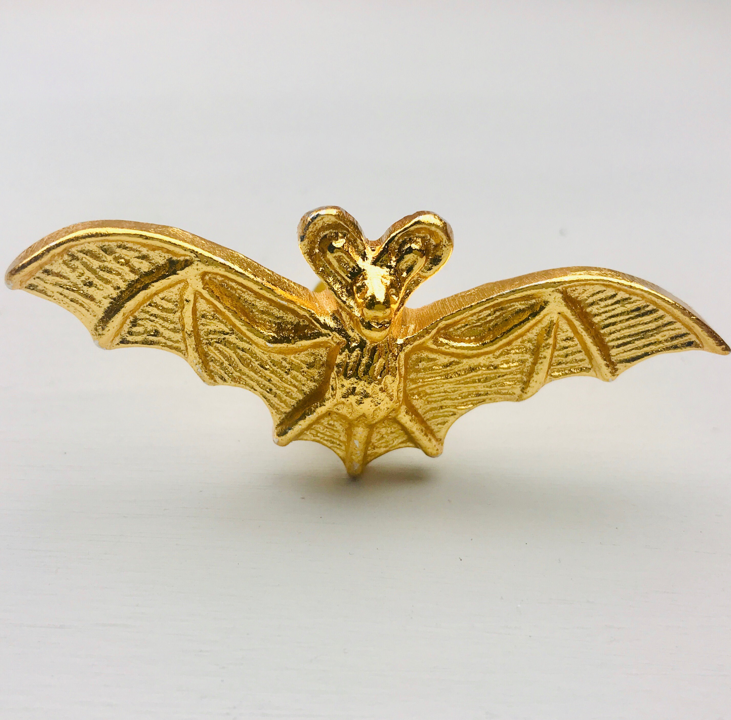 Gold Bat Knob Animal Knob sets 6 8 10 Drawer Pull Door Etsy
