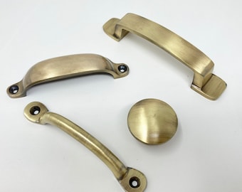 Antiek messing kastgrepen | Keukenhardware vervangen