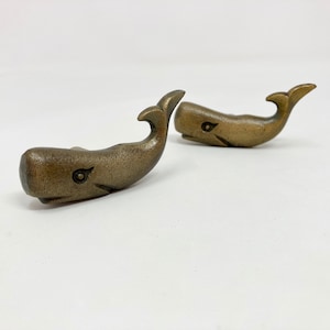 Antique Bronze Whale Knob - Drawer Pull Door Pull Cabinet Cupboard Kitchen Bathroom Sealife Marine