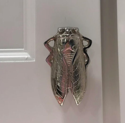 Bug Insect Drawer Knob Metal Cicada Knobs Dresser Knob Etsy UK