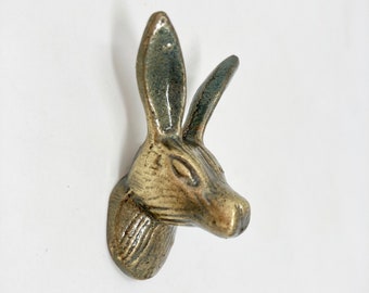 Hare Rabbit Drawer Door Pull Knob | Antique Brass | Animal Handle Kitchen Cupboard Home