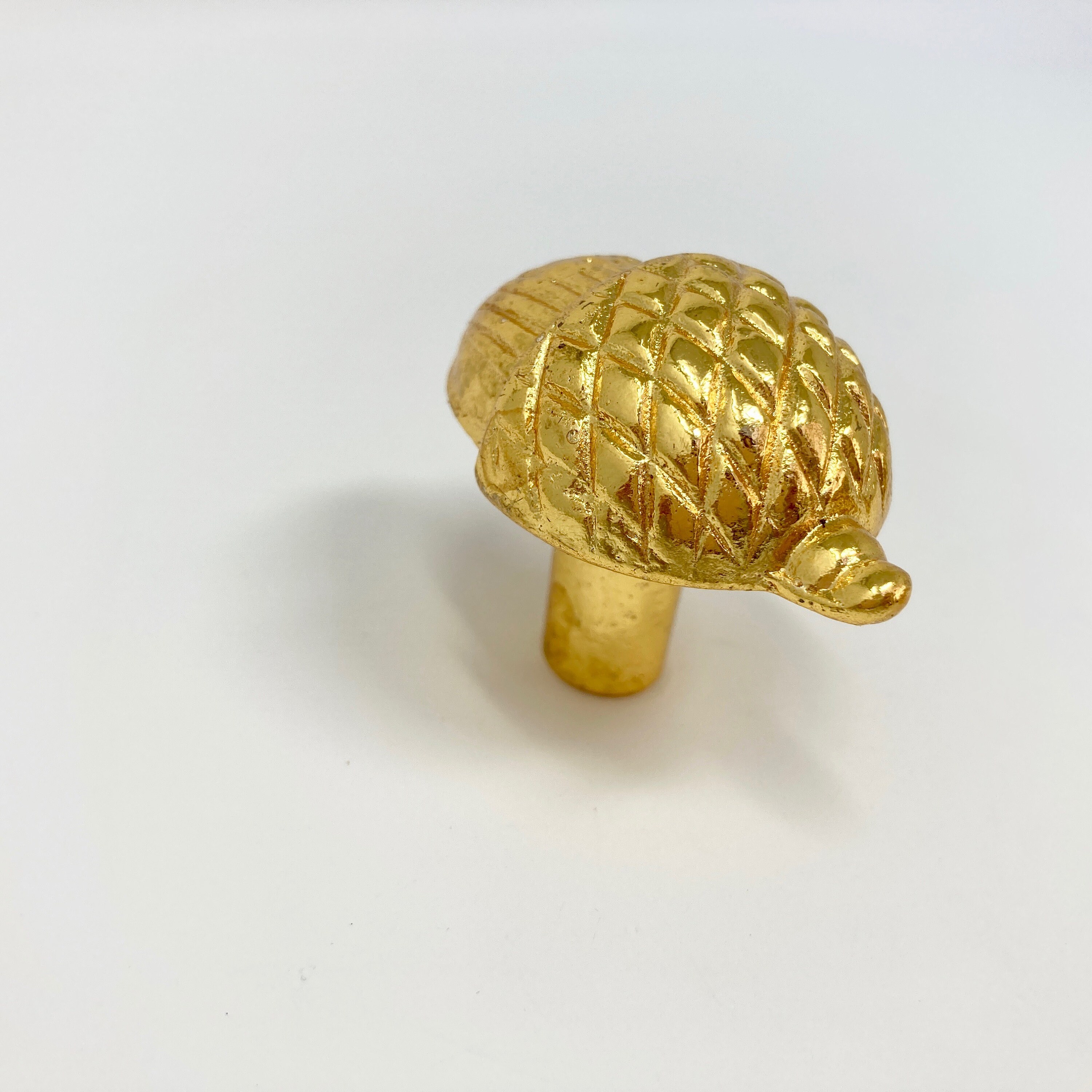 Large GOLD ACORN Door Knob Pull made from Metal Handle Kitchen Etsy