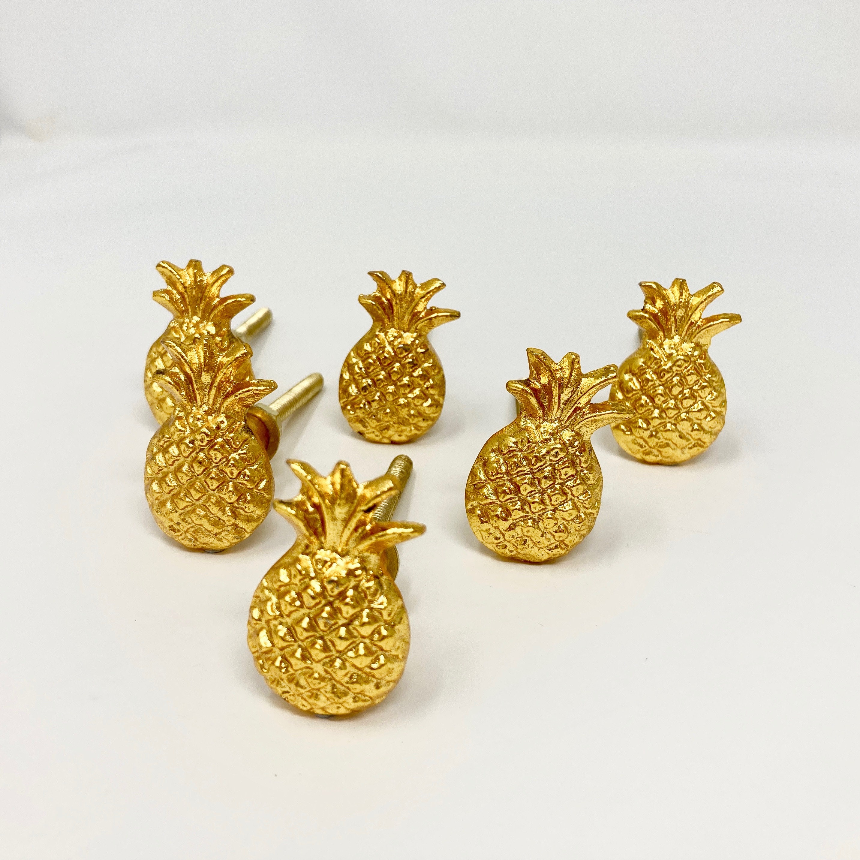 Pineapple Drawer Door Pull Knob sets 6 8 10 Handle Kitchen Etsy