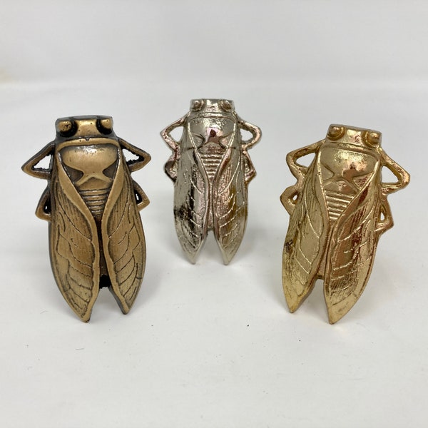 Bug Insect Drawer Knob Metal Cicada Cabinet Knobs Dresser Knob Cabinet Knob