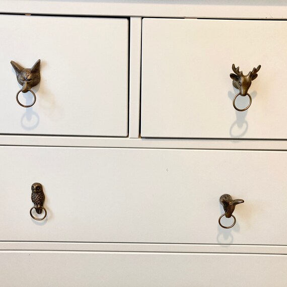 Bouton De Meuble Rustique En Laiton, ANNEAU | Poignée De Porte