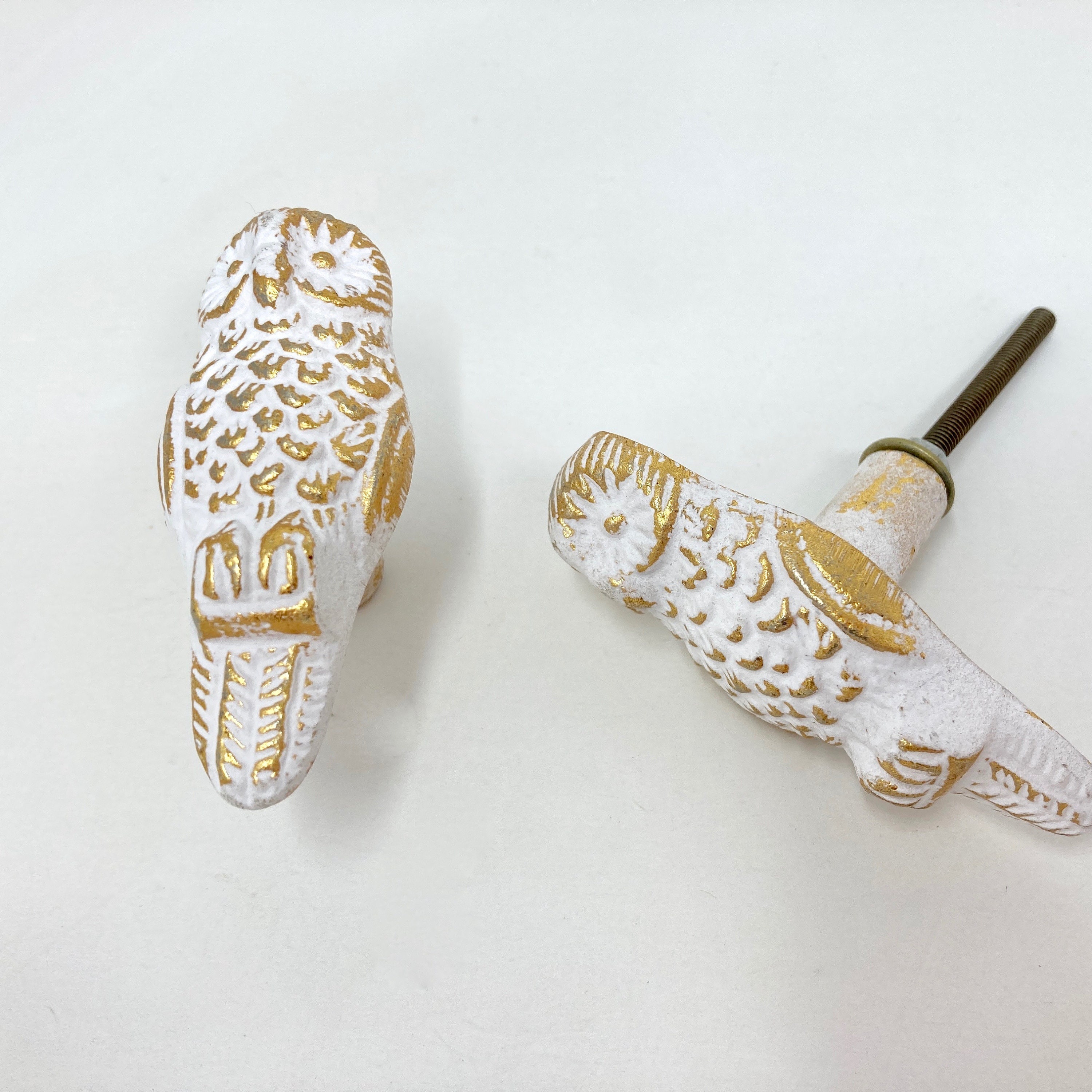 Pomelli Per Cassetti A Forma Di Animale - Oro Brillante, 16 Modelli, Con Viti - Foto 7