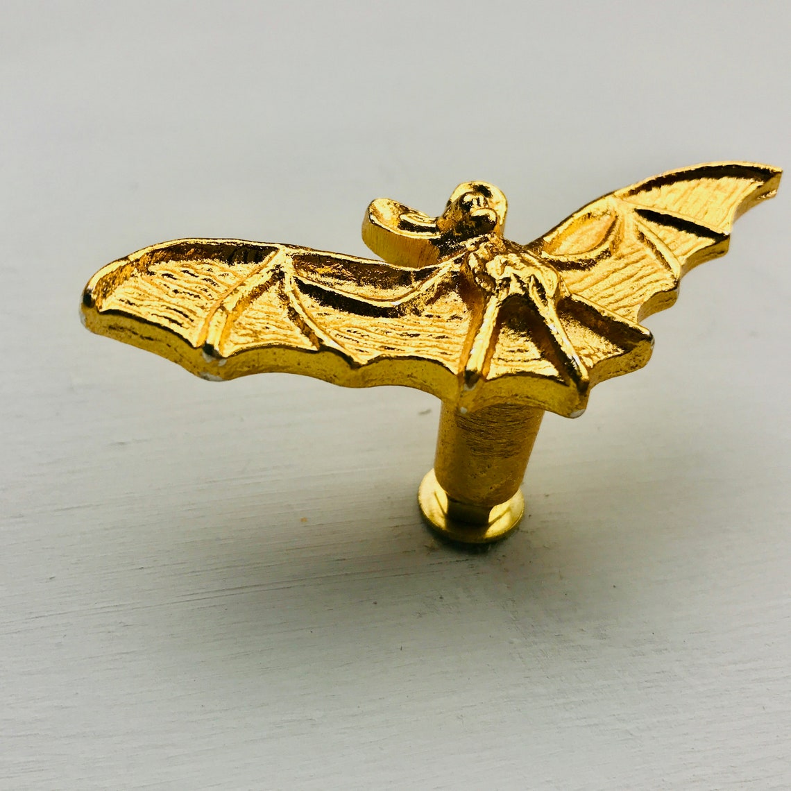 Gold Bat Knob Animal Knob sets 6 8 10 Drawer Pull Door Etsy