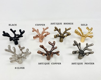 HOOK Metal Coral Wall Gold | Antique Bronze | Copper | Silver | Black | Antique Pewter | Antique Copper