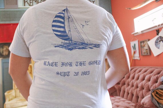 Vintage Tee shirt, vintage boating shirt, vintage
