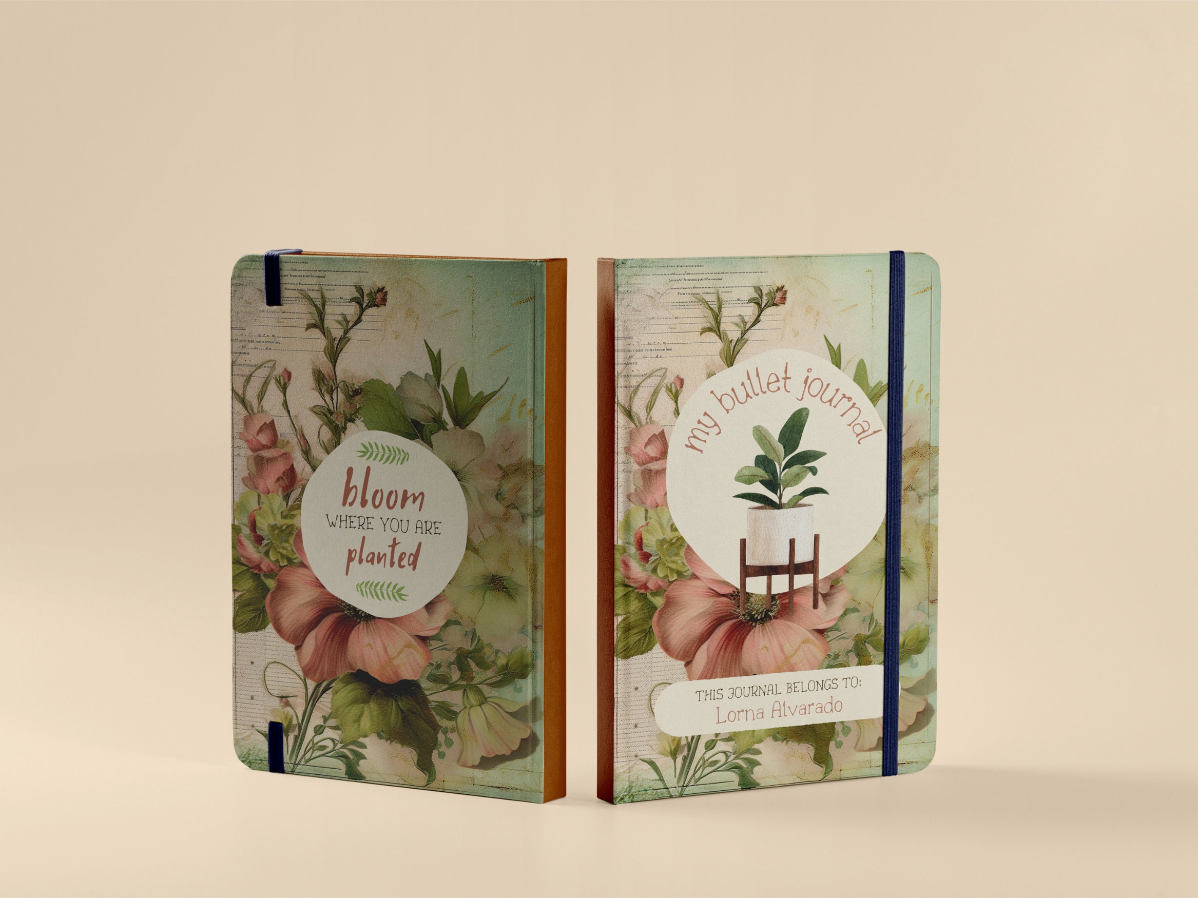 Pastel Pink and Light Green Floral Junk Journal Pages, Shabby Chic ...