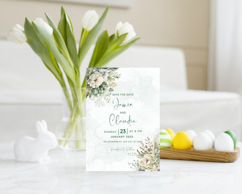 Sage Green and Ivory Flowers PNG, Watercolor Floral Clipart Bouquets, Elements, Commercial Use, Digital clipart PNG image 6
