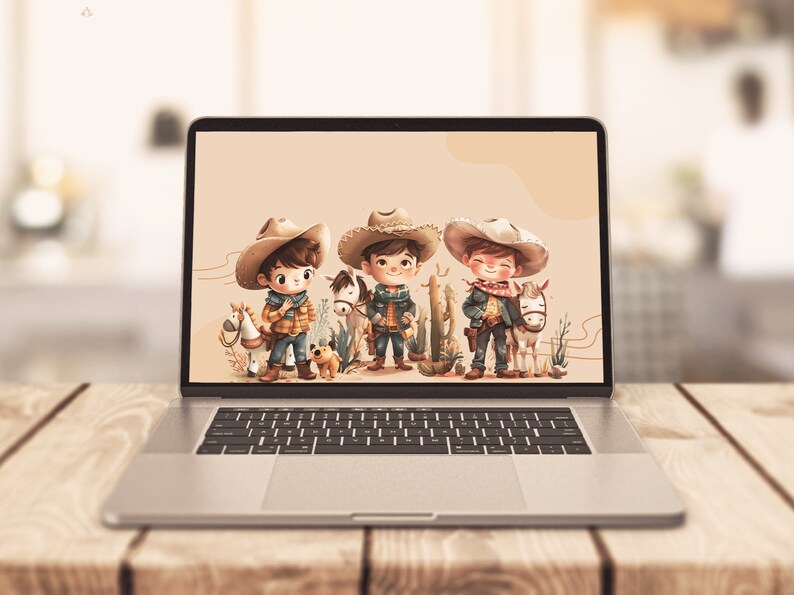 Cute Cowboy Clipart ,digital Download, Baby Western Clipart, Baby ...