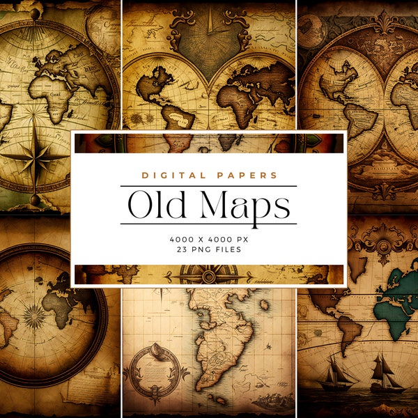 Old Map Background,Vintage World Maps, Grunge Maps, Antique Map, printable scrapbook paper, Commercial Use, Digital paper
