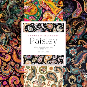 Paisley Seamless Patterns, seamless white seamless patterns, wedding white glitter, digital paper, Journaling, Seamless Pattern Tiles