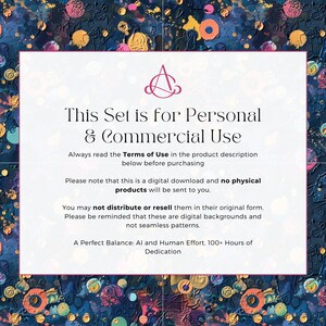 May include: A blue and white digital download card with the text "This Set is for Personal & Commercial Use". The card also includes the text "Always read the Terms of Use in the product description below before purchasing".