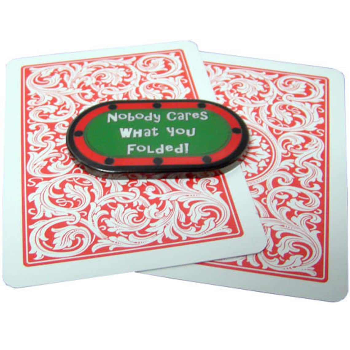 Nobody cares what you folded poker card guard hand protector Etsy