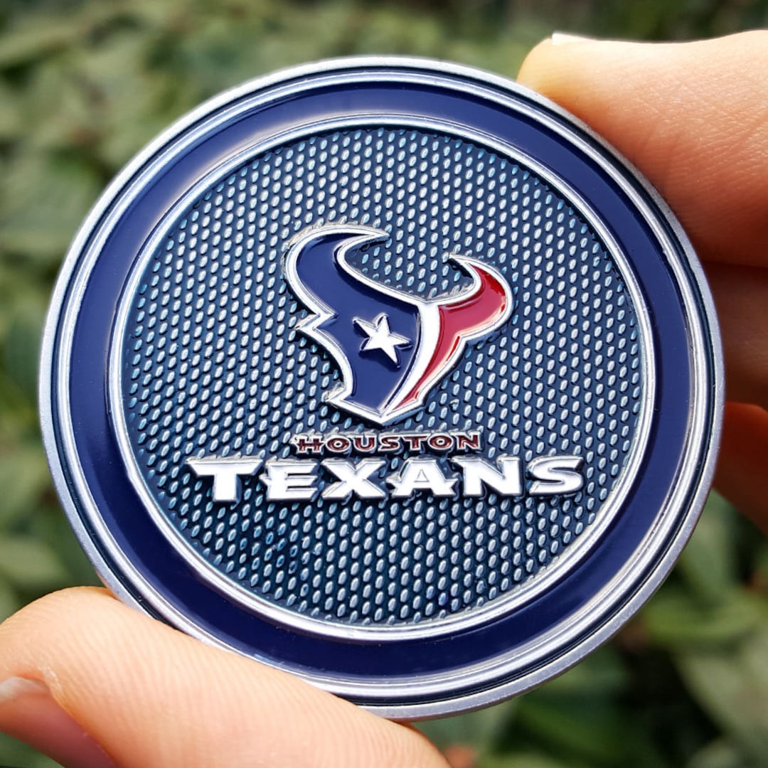 PREMIUM NFL Houston Texans Poker Card Chip Protector Golf Etsy