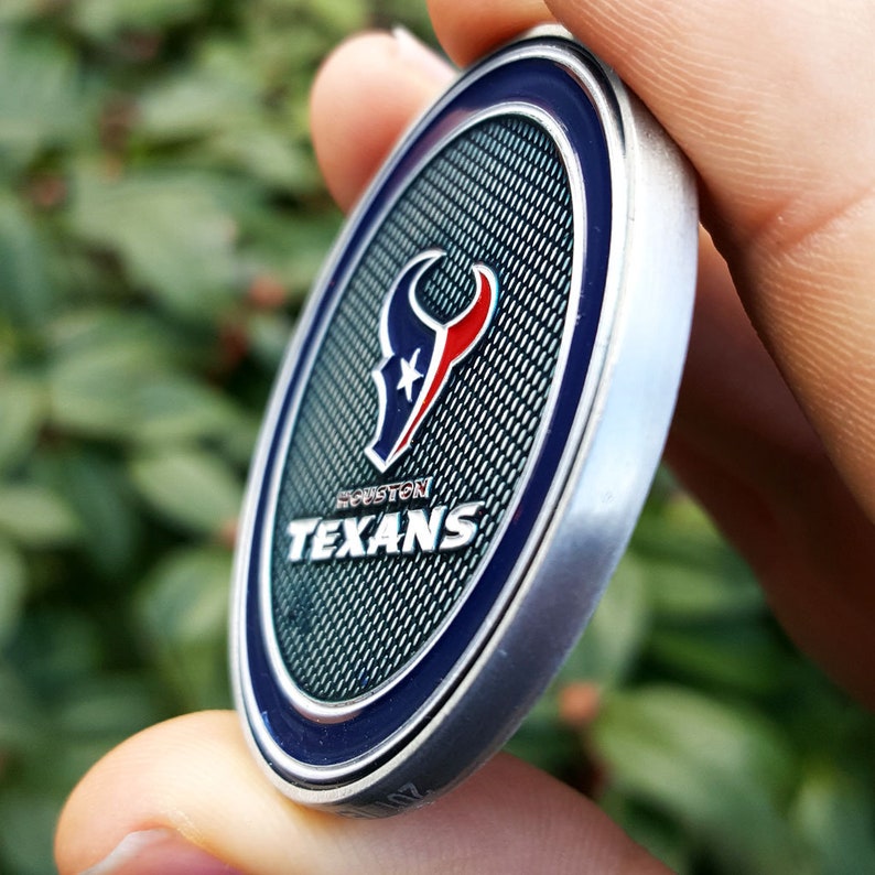 PREMIUM NFL Houston Texans Poker Card Chip Protector Golf Etsy