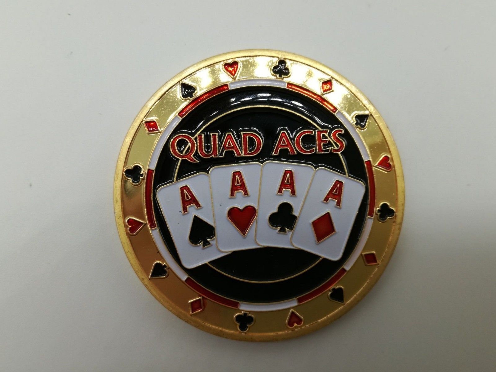 Quad Aces Poker Card Guard Hand Protector New Poker Chip Etsy