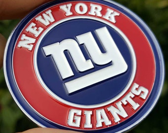 PREMIUM NFL New York Giants Poker Card Chip Protector Golf Marker Collector Coin