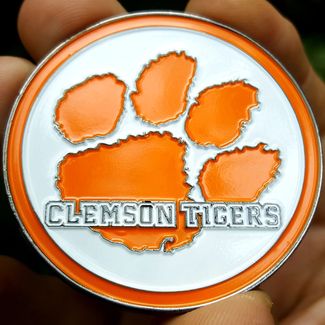 PREMIUM NCAA Clemson Tigers Poker Card Chip Protector Golf Etsy