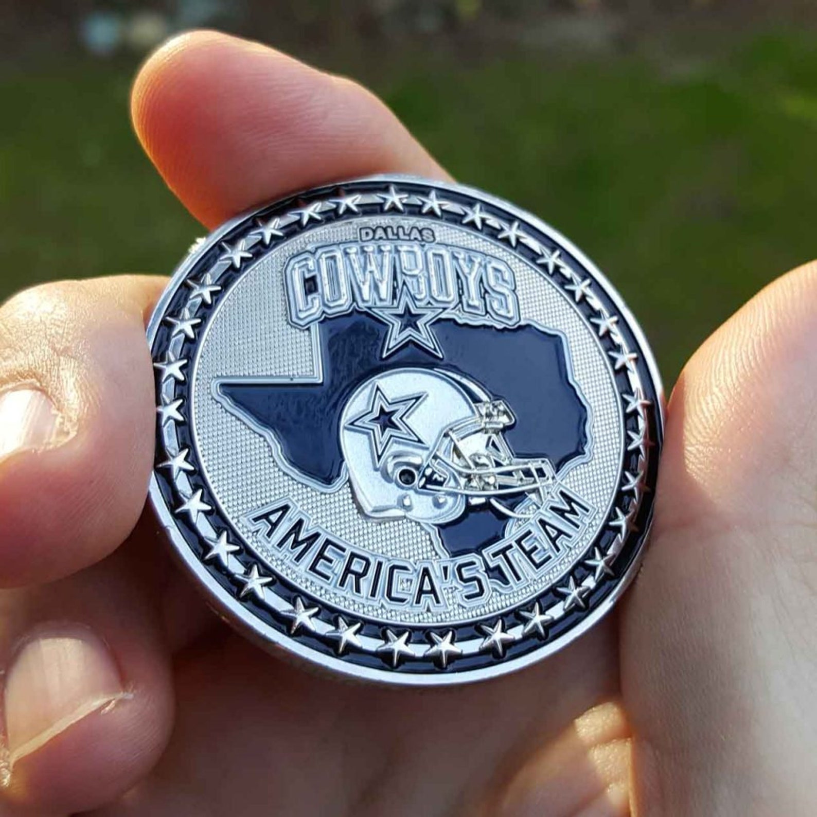 PREMIUM NFL Dallas Cowboys Poker Card Chip Protector Golf Etsy