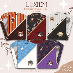 Luxiem (Vox, Ike, Luca, Shu) ID Card Holder with lanyard