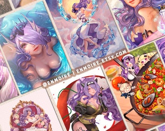 Fire Emblem Fates Camilla Mini Glitter Prints (A6, bijna briefkaartformaat)