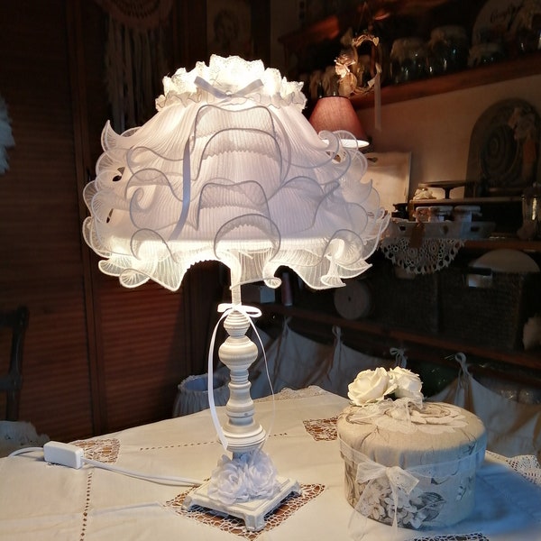 Lampe "Shabby White"