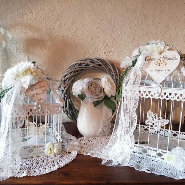 Urne Mariage "Amour en Cage"